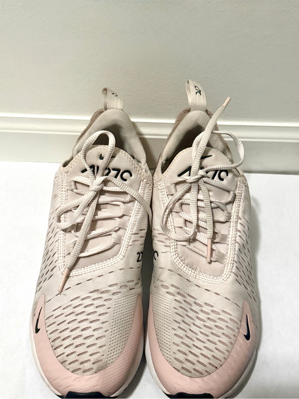 Nike Women’s Sneakers in Cream and Light Pink